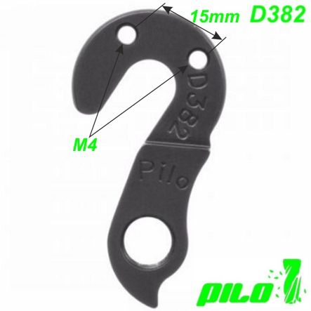 Ausfallende Schaltauge Pilo D382 CNC Canyon Diamondback
