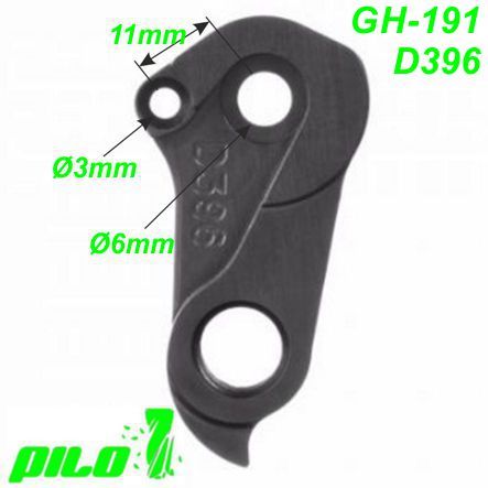 Ausfallende Schaltauge GH-191 Pilo D396 CNC Giant