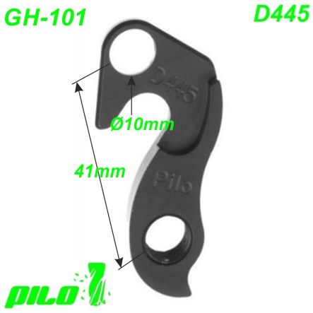 Ausfallende Schaltauge GH-101 Pilo D445 CNC Focus