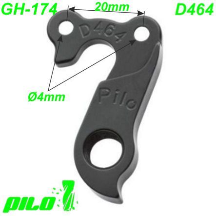 Ausfallende Schaltauge GH-174 Pilo D464 CNC Ghost Haibike Hercules Winora