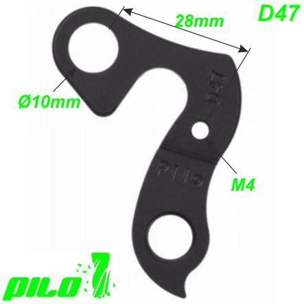 Ausfallende Schaltauge Pilo D47 CNC IronHorse KHS Merida Raleigh