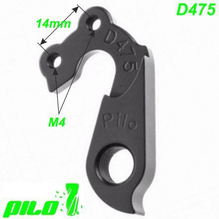 Ausfallende Schaltauge Pilo D475 CNC KTM