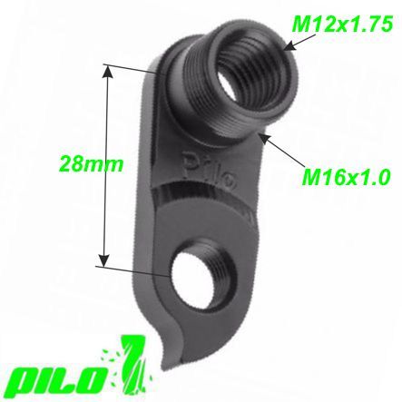 Ausfallende Schaltauge GH-247 Pilo D457 CNC KTM