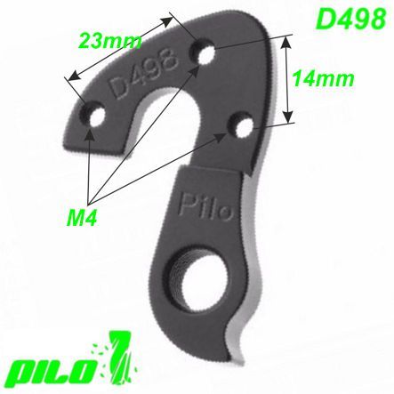 Ausfallende Schaltauge Pilo D498 CNC Focus