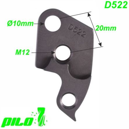 Ausfallende Schaltauge Pilo D522 CNC Cannondale