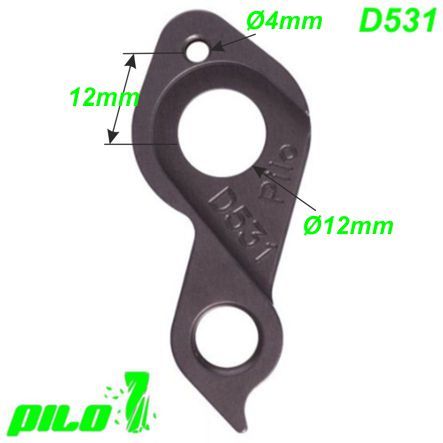Ausfallende Schaltauge GH-214 Pilo D531 CNC Focus