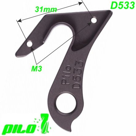 Ausfallende Schaltauge Pilo D533 CNC Cannondale