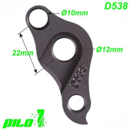 Ausfallende Schaltauge Pilo D538 CNC Focus