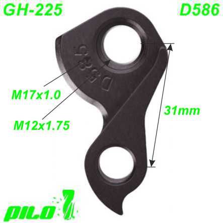 Ausfallende Schaltauge GH-225 Pilo D586 CNC Trek