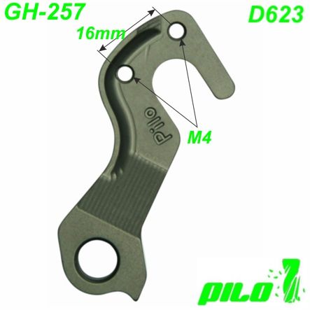 Ausfallende Schaltauge GH-257 Pilo D623 CNC Cube