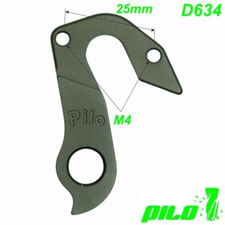 Ausfallende Schaltauge GH-306 Pilo D634 CNC Haibike schwarz