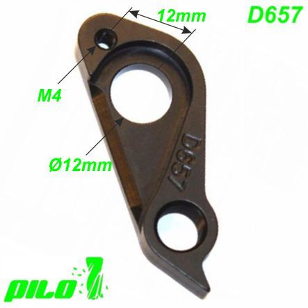 Ausfallende Schaltauge GH-290 Pilo D657 CNC Focus