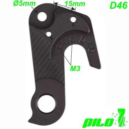 Ausfallende Schaltauge Pilo D46 CNC Cannondale