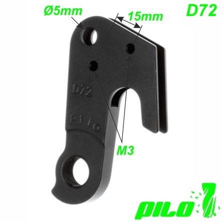 Ausfallende Schaltauge Pilo D72 CNC Cannondele