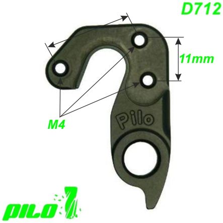 Ausfallende Schaltauge Pilo D712 CNC Canyon
