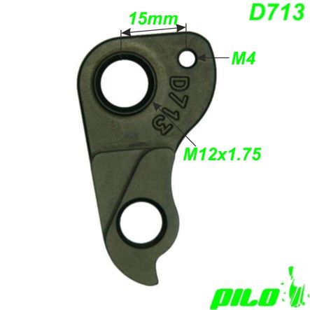 Ausfallende Schaltauge Pilo D713 CNC Cannondale