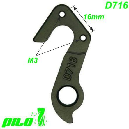 Ausfallende Schaltauge GH-283 Pilo D716 CNC GT Bicycles