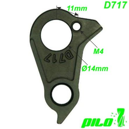 Ausfallende Schaltauge Pilo D717 CNC Canyon