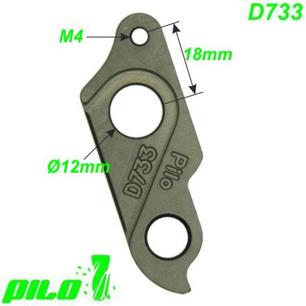 Ausfallende Schaltauge Pilo D733 CNC Haibike