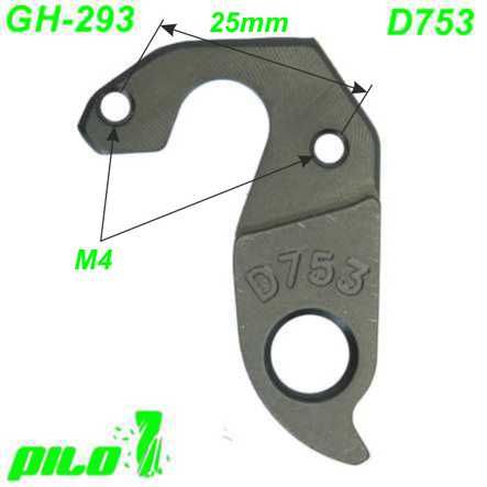 Ausfallende Schaltauge GH-293 Pilo D753 CNC Specialized
