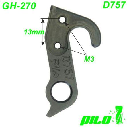 Ausfallende Schaltauge GH-270 Pilo D757 CNC Canyon
