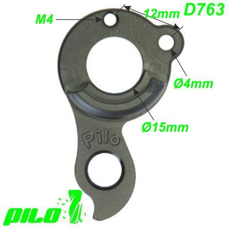 Ausfallende Schaltauge Pilo D763 CNC Fuji Marin