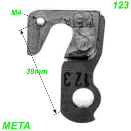 Ausfallende Schaltauge Meta 123 CNC Merida