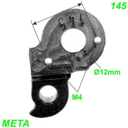 Ausfallende Schaltauge Meta 145 CNC DaBomb Merida