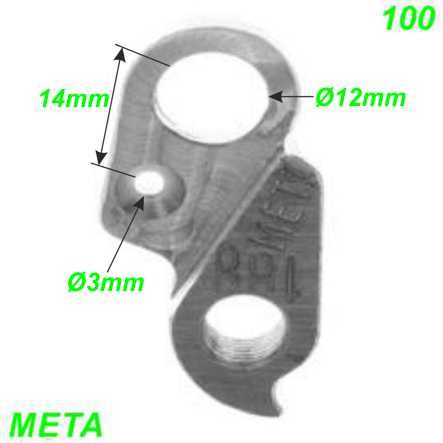 Ausfallende Schaltauge Meta 100 CNC Norco Santa Cruz