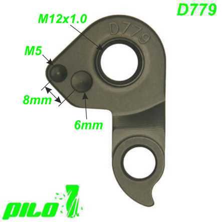 Ausfallende Schaltauge Pilo D779 CNC Contessa Scott