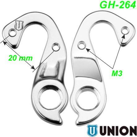 Ausfallende Schaltauge GH-264 Union Marwi Cube