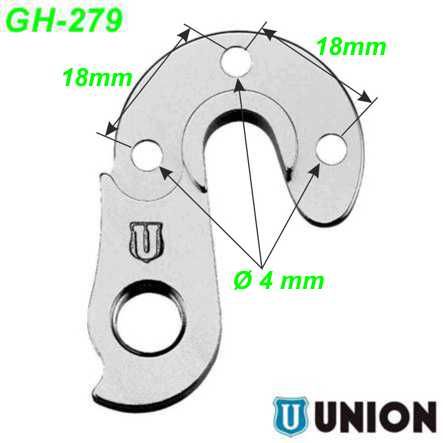 Ausfallende Schaltauge GH-279 Union Marwi Fondriest Stevens