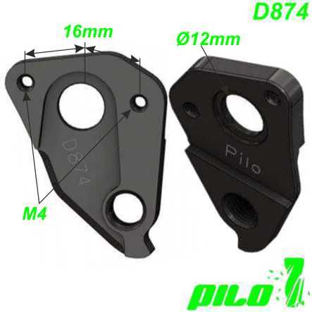 Ausfallende Schaltauge Pilo D874 CNC Ghost Lapierre