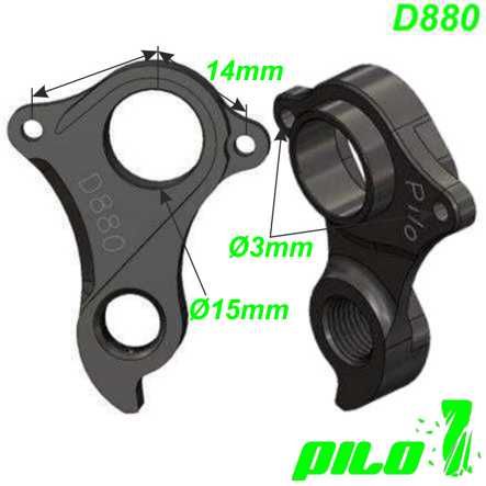 Ausfallende Schaltauge Pilo D880 CNC Cannondale