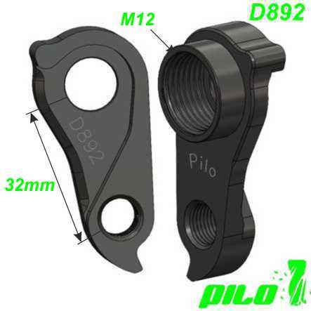 Ausfallende Schaltauge Pilo D892 CNC Ghost Haibike