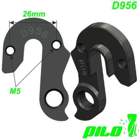 Ausfallende Schaltauge GH-263 Pilo D956 CNC Bulls Rotwild
