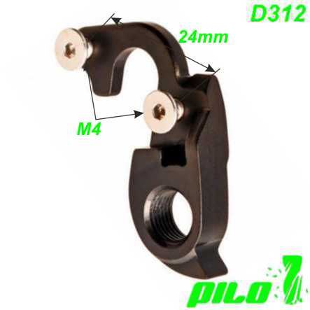 Ausfallende Schaltauge CNC Pilo D312 Trek