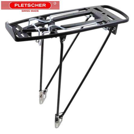 Pletscher Gepäckträger Mercur schwarz verstellbar a/Oesen