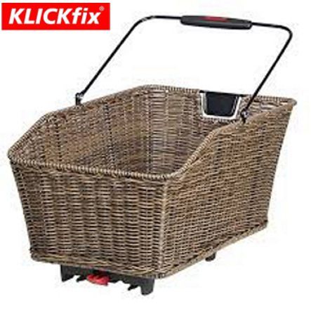 KLICKfix Korb  Rattan braun f.Racktime 30x40x21 cm inkl. Vario-Adapter