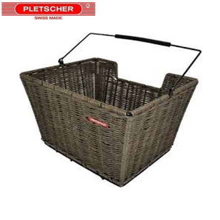 Pletscher Korb Rattan  braun inkl. 3-P-Adapt. (31x24x18cm)