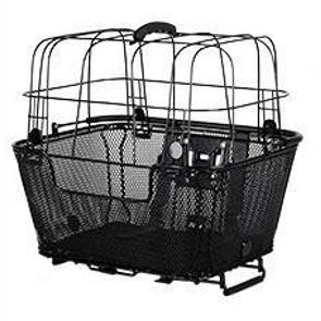 Korb mit Tragbügel schwarz feinmaschig 40x29x18 für Kleintiere