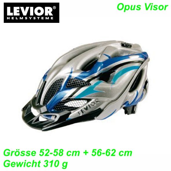 Helm LEVIOR Opus Visor anthrazit blau Grösse L 56-62 cm