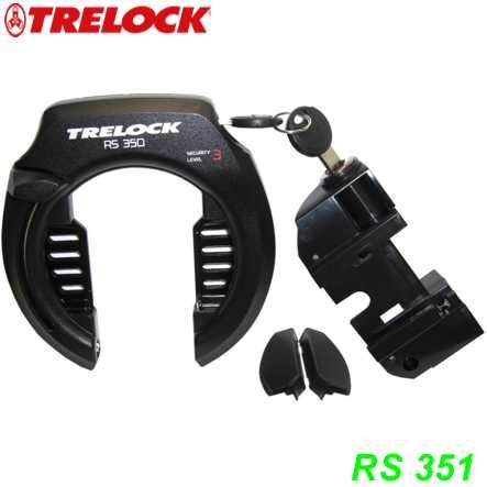 Schlossset Trelock RS351 Gep.Träger Schließzyl BOSCH Gen2 inkl. Ringbügelschloss