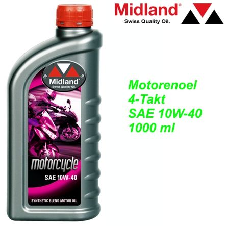 MIDLAND Motorenoel 4-Takt SAE 10W-40 1000 ml