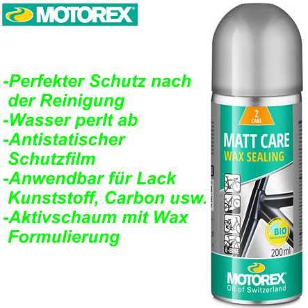 Motorex Bike Matt Care Pflegespray für matte Oberflächen