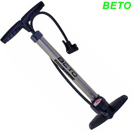 Fusspumpe BETO silber mit Manometer für AV/FV/DV