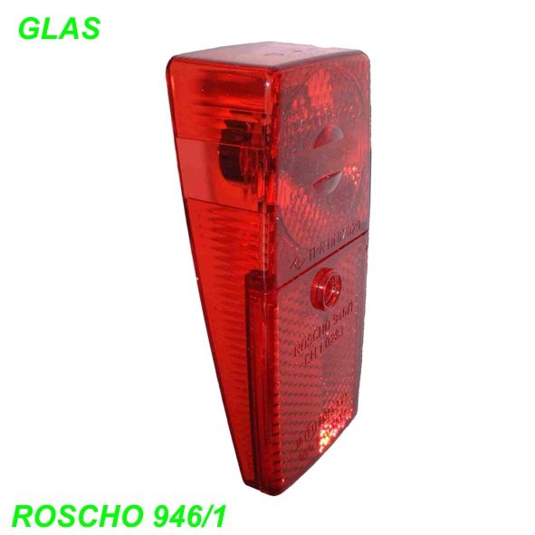 Schlusslichtglas Roscho Rücklicht Schutzblech 946/1 Velo Bike