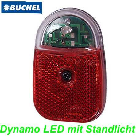 Rücklicht LED Büchel Z-Fire Mini mit Standlichtfunktion auf Schutzblech