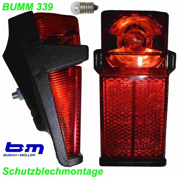 BM Rücklicht Schutzblech 339ASE Velo Bike