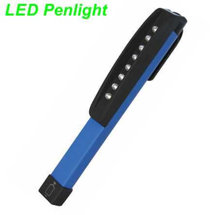 Handlampe LED-Penlight mit 7-LED USB 120 lm
